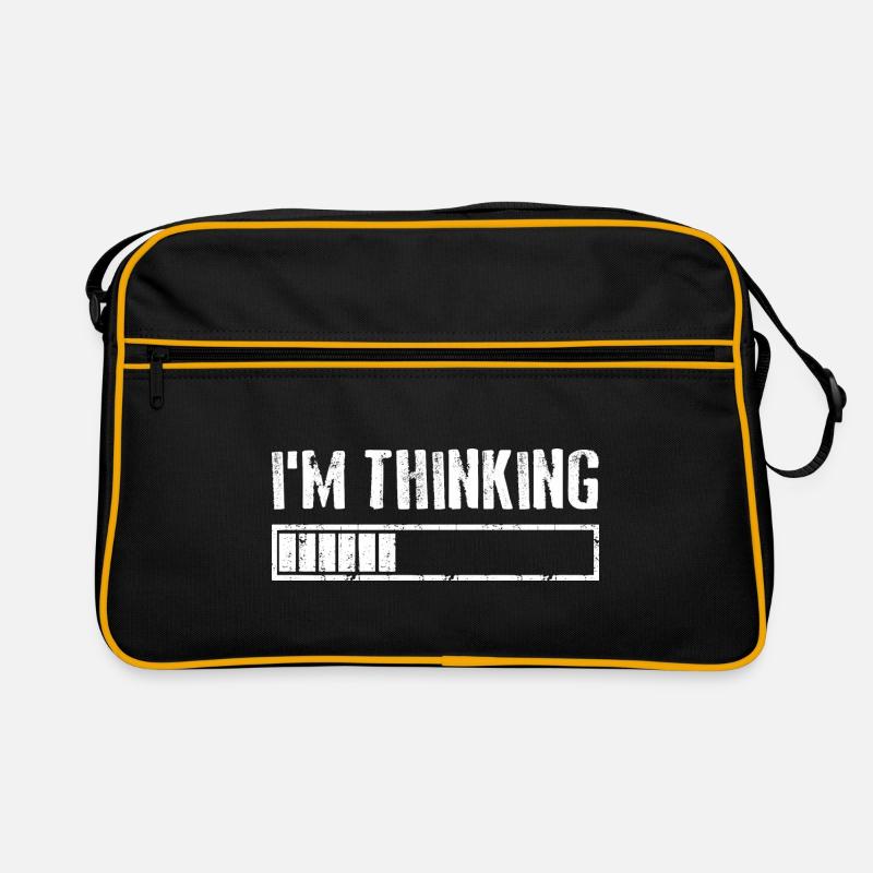 I'M THINKING Loading Gaming Computer Humor Retro Tasche