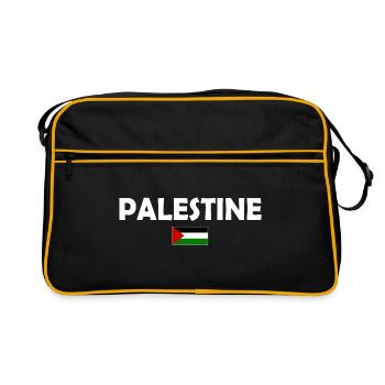 Free Palestine - Sac Retro - noir/or - Devant