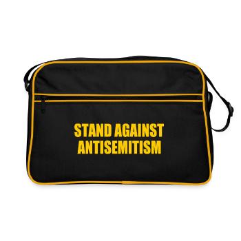 stand against antisemitism - Retro Bag - black/gold - Front
