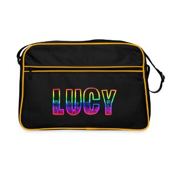 lucy rs rainbow - Retro Bag - black/gold - Front