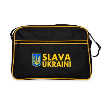 Slava ukraini - Sac Retro - noir/or - Devant