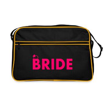 Bride - Retro Tasche - Schwarz/Gold - Vorne