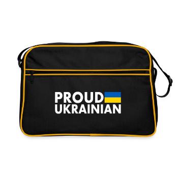 Proud ukrainian - Sac Retro - noir/or - Devant