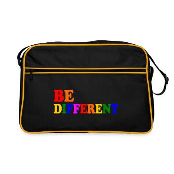 Be different - Retro Bag - black/gold - Front