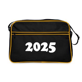 2025 - Retro Tasche - Schwarz/Gold - Vorne