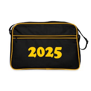 2025 - Retro Tasche - Schwarz/Gold - Vorne