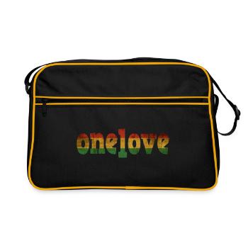 One Love - Retro Bag - black/gold - Front