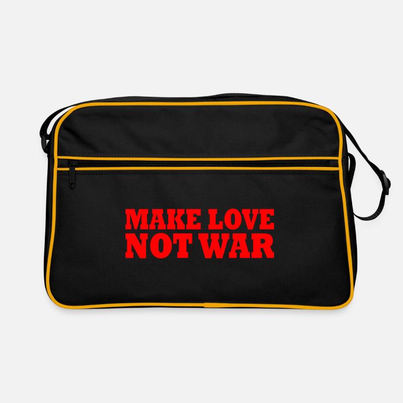 Make love not war Retro Bag