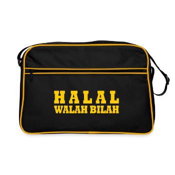 Halal walah bilah - Sac Retro - noir/or - Devant