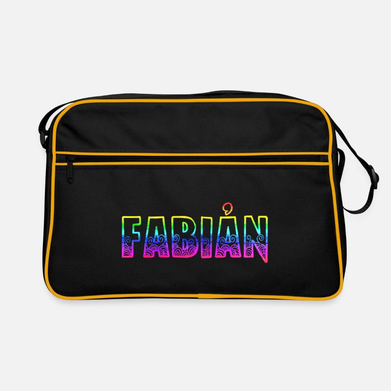 Fabian RS Rainbow - Retro Bag - black/gold