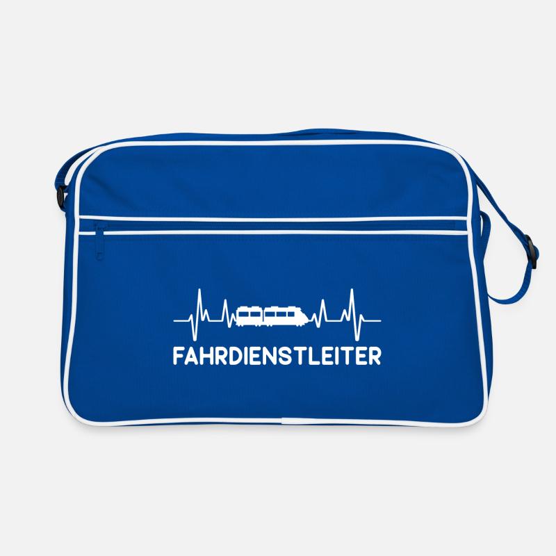 Fahrdienstleiter Zug Eisenbahn Herzschlag Beruf Retro Tasche