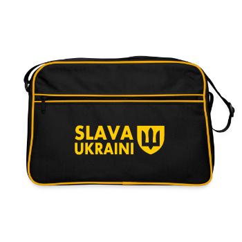 Slava ukraini ukraine - Sac Retro - noir/or - Devant