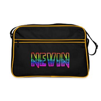 nevin rs arc-en-ciel - Sac Retro - noir/or - Devant