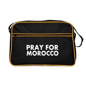 Pray for morocco - maroc - Sac Retro - noir/or - Devant