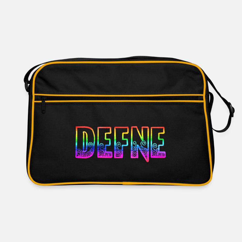 defne rs regenbogen Retro Tasche