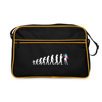 Transgender evolution - Retro Bag - black/gold - Front