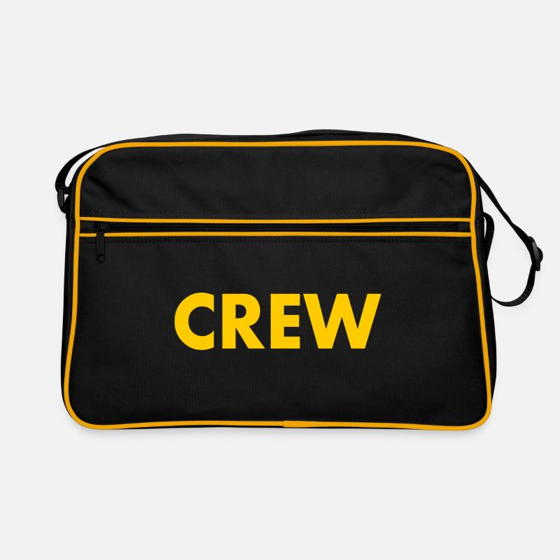 Crew - Retro Tasche - Schwarz/Gold