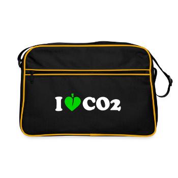 I love co2 - Sac Retro - noir/or - Devant