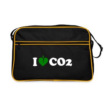 I love co2 - Sac Retro - noir/or - Devant