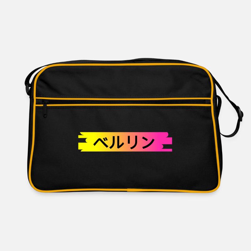 Berlin in Japanese - Japanese script Retro Bag