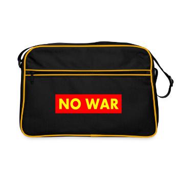 No war - Retro Bag - black/gold - Front