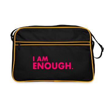 I am enough - Sac Retro - noir/or - Devant