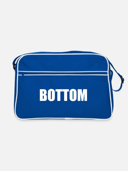 Bottom - Retro Bag - blue/white - Front