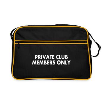 private club members only - Sac Retro - noir/or - Devant