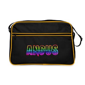 angus rs arc-en-ciel - Sac Retro - noir/or - Devant