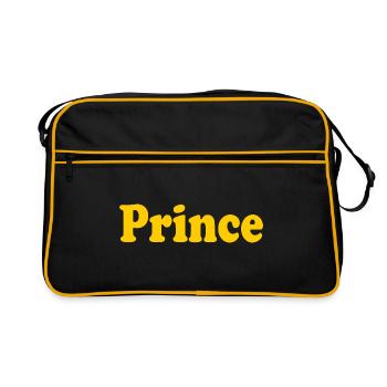 Prince - Retro Tasche - Schwarz/Gold - Vorne