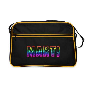 Martir Rainbow - Retro Bag - black/gold - Front