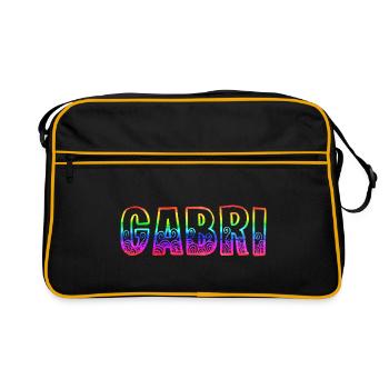 Gabriel RS Rainbow - Retro Bag - black/gold - Front