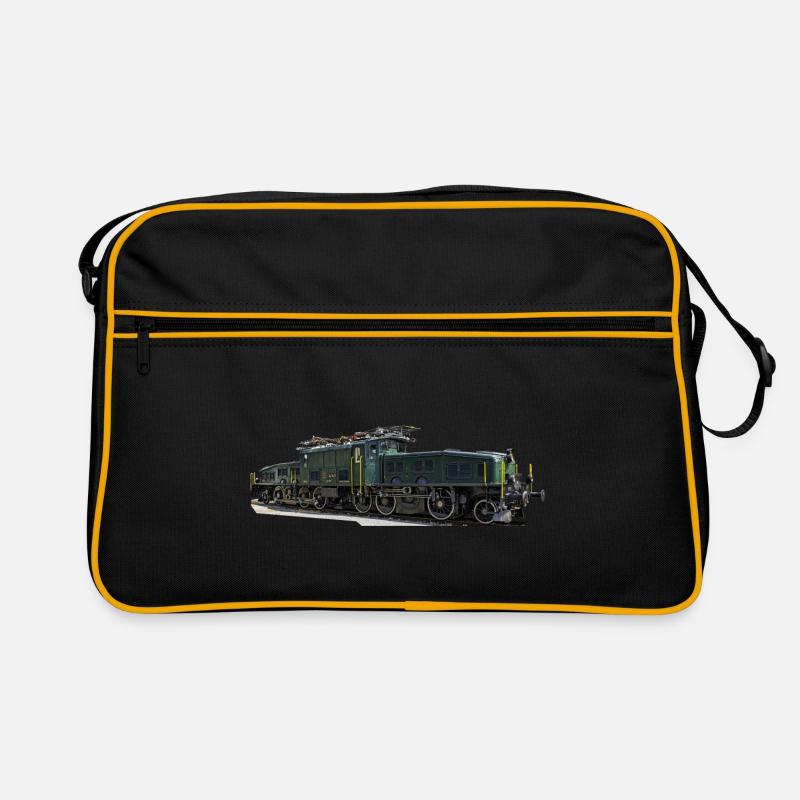 SBB Krokodil - Retro Tasche - Schwarz/Gold