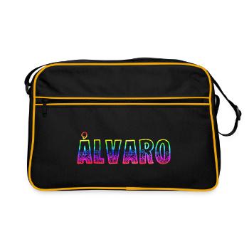 Alvaro RS Rainbow - Retro Bag - black/gold - Front