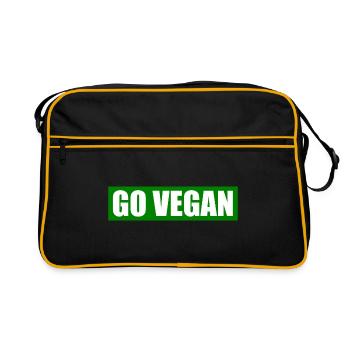 Go vegan - Sac Retro - noir/or - Devant