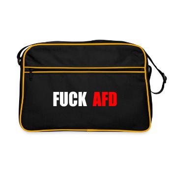 Fuck afd - Sac Retro - noir/or - Devant