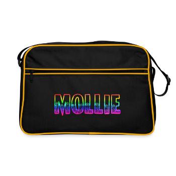 mollie rs rainbow - Retro Bag - black/gold - Front
