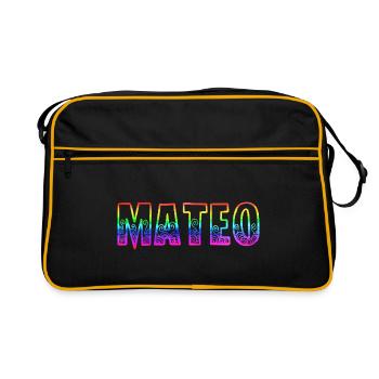 mateo rs rainbow - Retro Bag - black/gold - Front