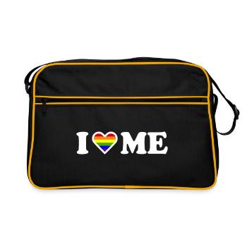 I love me - Sac Retro - noir/or - Devant