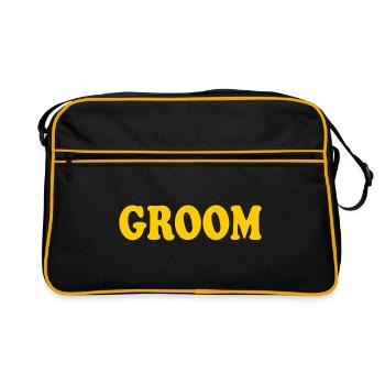 Groom - Retro Tasche - Schwarz/Gold - Vorne