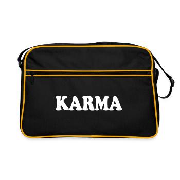 Karma - Retro Tasche - Schwarz/Gold - Vorne