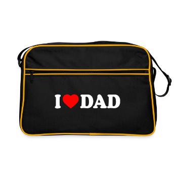 I love dad - Sac Retro - noir/or - Devant