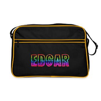 edgar rs arc-en-ciel - Sac Retro - noir/or - Devant