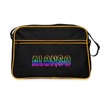 Alonso RS Arc-en-ciel - Sac Retro - noir/or - Devant