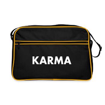 Karma - Retro Tasche - Schwarz/Gold - Vorne