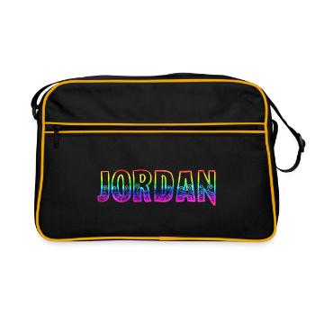jordan rs arc-en-ciel - Sac Retro - noir/or - Devant
