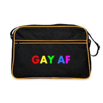 Gay af - Sac Retro - noir/or - Devant