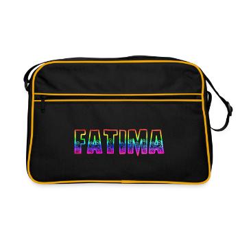 Fatima RS Rainbow - Retro Bag - black/gold - Front