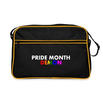pride month demon - Sac Retro - noir/or - Devant