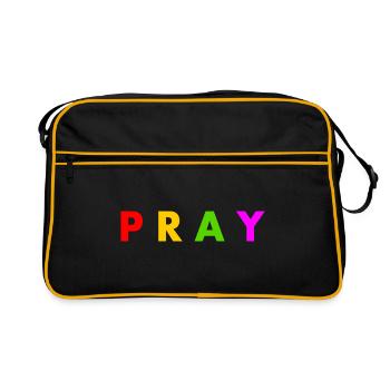Pray - Retro Bag - black/gold - Front